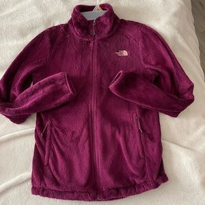 The North Face Plum Fleece Coat - gently worn size S